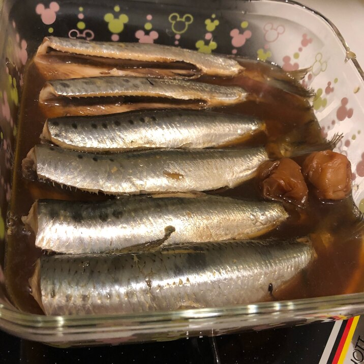 ピュアのおいしいお酢で鰯の梅と酢煮